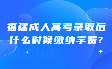 福建成人高考